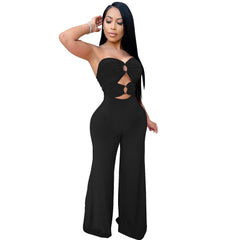 Women Jumpsuit Pants Body Black Overalls Sexy Femme Baddie Clothes