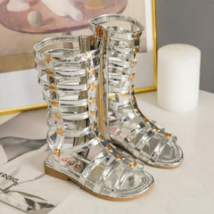 Roman Boots High-top Gladiator Sandals Hot Sale Toddler Girls Shoe