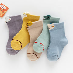 5 Set of lot Baby Socks Autumn Winter Warm Cotton