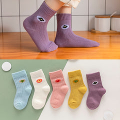 5 Set of lot Baby Socks Autumn Winter Warm Cotton