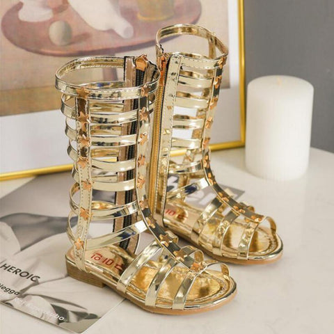 Roman Boots High-top Gladiator Sandals Hot Sale Toddler Girls Shoe