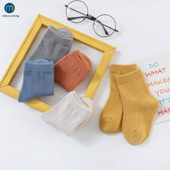 5 Pairs of Autumn Winter Cotton Striped Socks