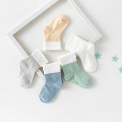 5 Pairs/lot 0-2 Years old Baby Socks