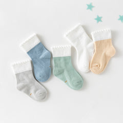 5 Pairs/lot 0-2 Years old Baby Socks