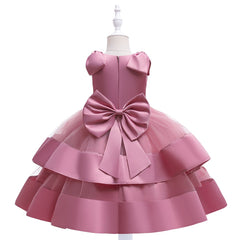 Elegant Bride Kids White Princess Dresses for Girls