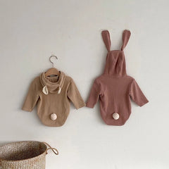 Newborn baby clothes bunny ear infant girls’ bodysuit