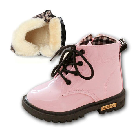 Unisex Children Boots for  Spring Autumn PU Leather