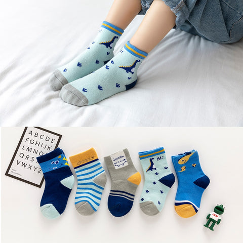 5 Set of lot Baby Socks Autumn Winter Warm Cotton