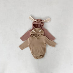 Newborn baby clothes bunny ear infant girls’ bodysuit