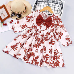 Newborn Baby Clothes Long Sleeve Printed Bow