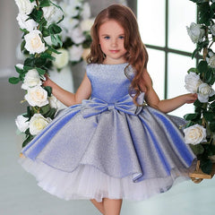 Shiny Princess Dress for Costume Girl Birthday Party Gown