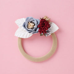 Lovely Lace Artificial Flower Headband Newborn Headband for Baby Girl