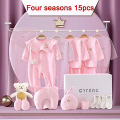 100% Cotton Kids Clothes Suit Unisex Infant Boys and Girls Clothing Set