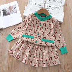 kids coat winter sweater+bow tie Tulle dress