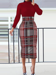 Women Bodycon Long Dress Long Sleeve