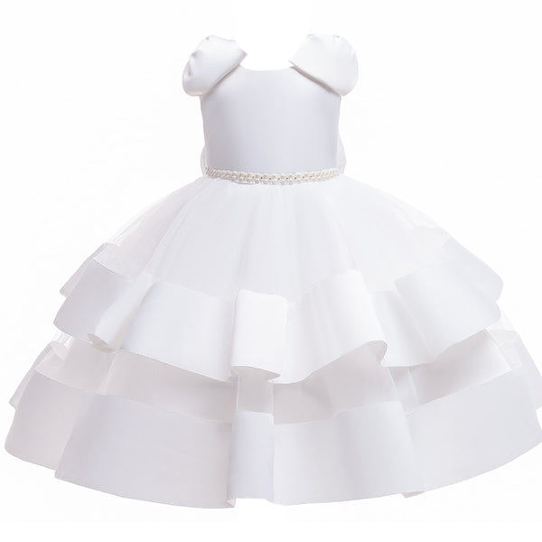 Elegant Bride Kids White Princess Dresses for Girls