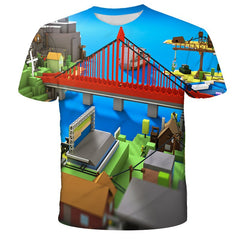 Cool 3D Printed Robloxing T Shirts for Boys