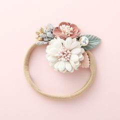 Lovely Lace Artificial Flower Headband Newborn Headband for Baby Girl