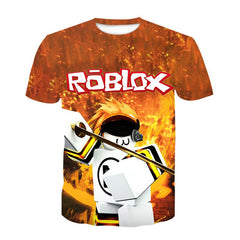 Cool 3D Printed Robloxing T Shirts for Boys