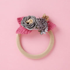 Lovely Lace Artificial Flower Headband Newborn Headband for Baby Girl