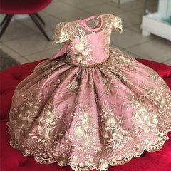 Shiny Princess Dress for Costume Girl Birthday Party Gown