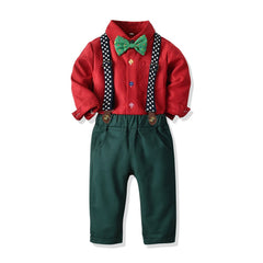 Christmas Outfit Red Plaid T-Shirts Pants