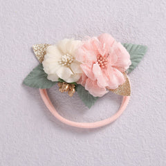 Lovely Lace Artificial Flower Headband Newborn Headband for Baby Girl