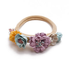 Lovely Lace Artificial Flower Headband Newborn Headband for Baby Girl