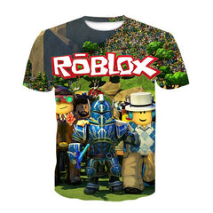 Cool 3D Printed Robloxing T Shirts for Boys