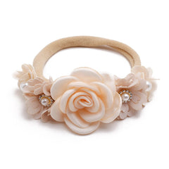 Lovely Lace Artificial Flower Headband Newborn Headband for Baby Girl