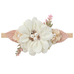 Lovely Lace Artificial Flower Headband Newborn Headband for Baby Girl