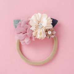 Lovely Lace Artificial Flower Headband Newborn Headband for Baby Girl