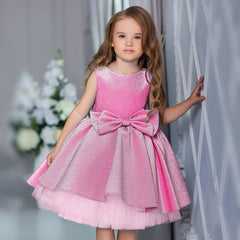 Shiny Princess Dress for Costume Girl Birthday Party Gown