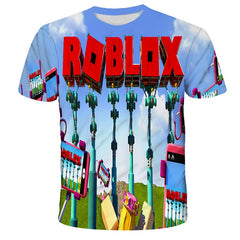 Cool 3D Printed Robloxing T Shirts for Boys