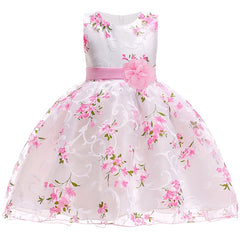 Elegant Bride Kids White Princess Dresses for Girls