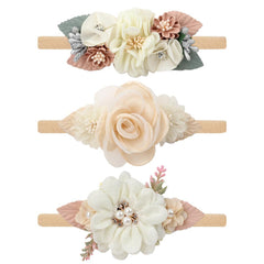 Lovely Lace Artificial Flower Headband Newborn Headband for Baby Girl