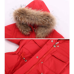 Russia Winter Fur Hooded Jacket Unisex Kids Clothing Sets