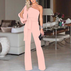 Jumpsuit Women Fashion Sequins Patchwork Short Sleeve Slim Bodycon Outfits Lady Elegant Sexy One Piece Party Overalls