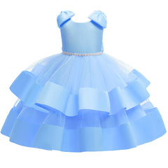 Elegant Bride Kids White Princess Dresses for Girls