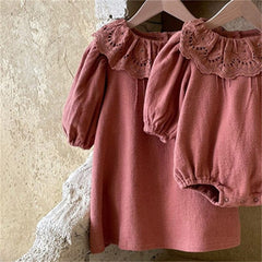 Cute Korean Style Spring Sister Clothes Baby bodysuits