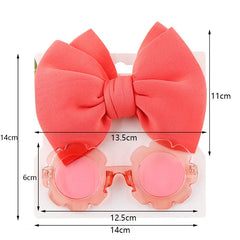 Big Bow Princess Head Band and Sunglasses for Beach