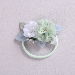 Lovely Lace Artificial Flower Headband Newborn Headband for Baby Girl