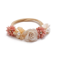 Lovely Lace Artificial Flower Headband Newborn Headband for Baby Girl