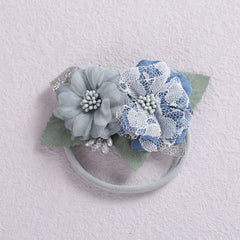 Lovely Lace Artificial Flower Headband Newborn Headband for Baby Girl