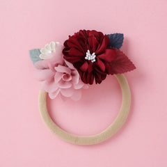 Lovely Lace Artificial Flower Headband Newborn Headband for Baby Girl